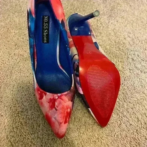 Blue and Red heels - Picture 3 of 4